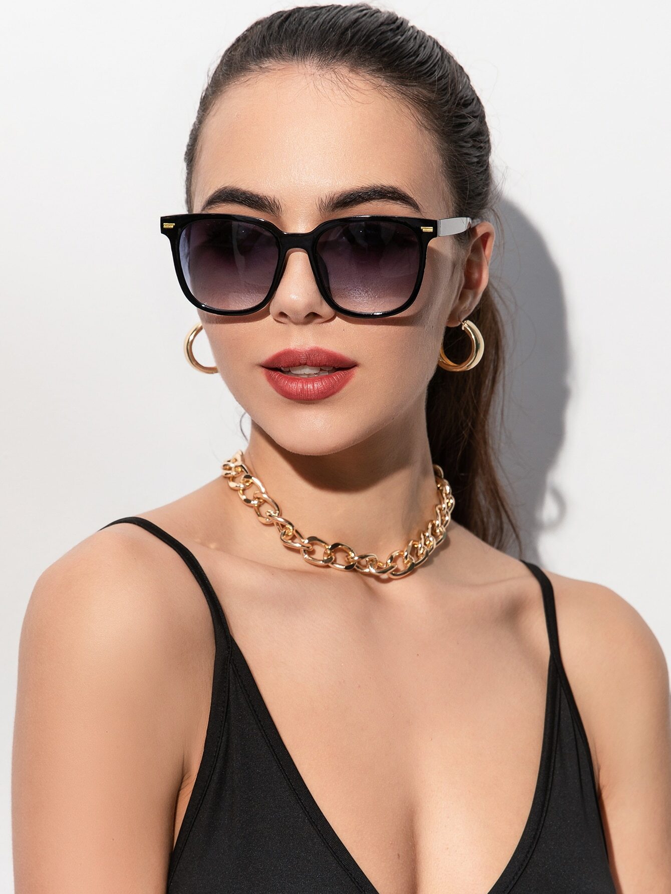 Men Accessories For Beach - 1pc Square Plastic Fashion Sunglasses Sunglasses