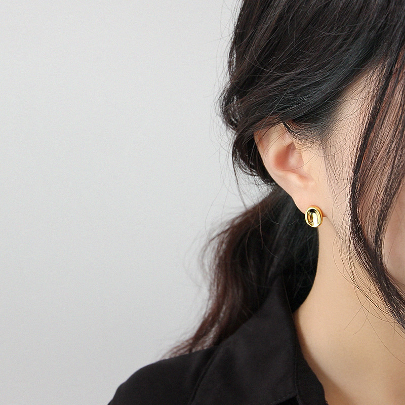 Men'S Accessories Instagram - Korean Style Circle Stud Earrings for