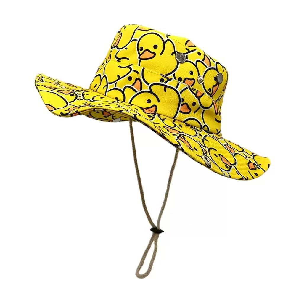 Men'S Yellow Accessories - Cute Yellow Duck Cartoon Bucket Hat