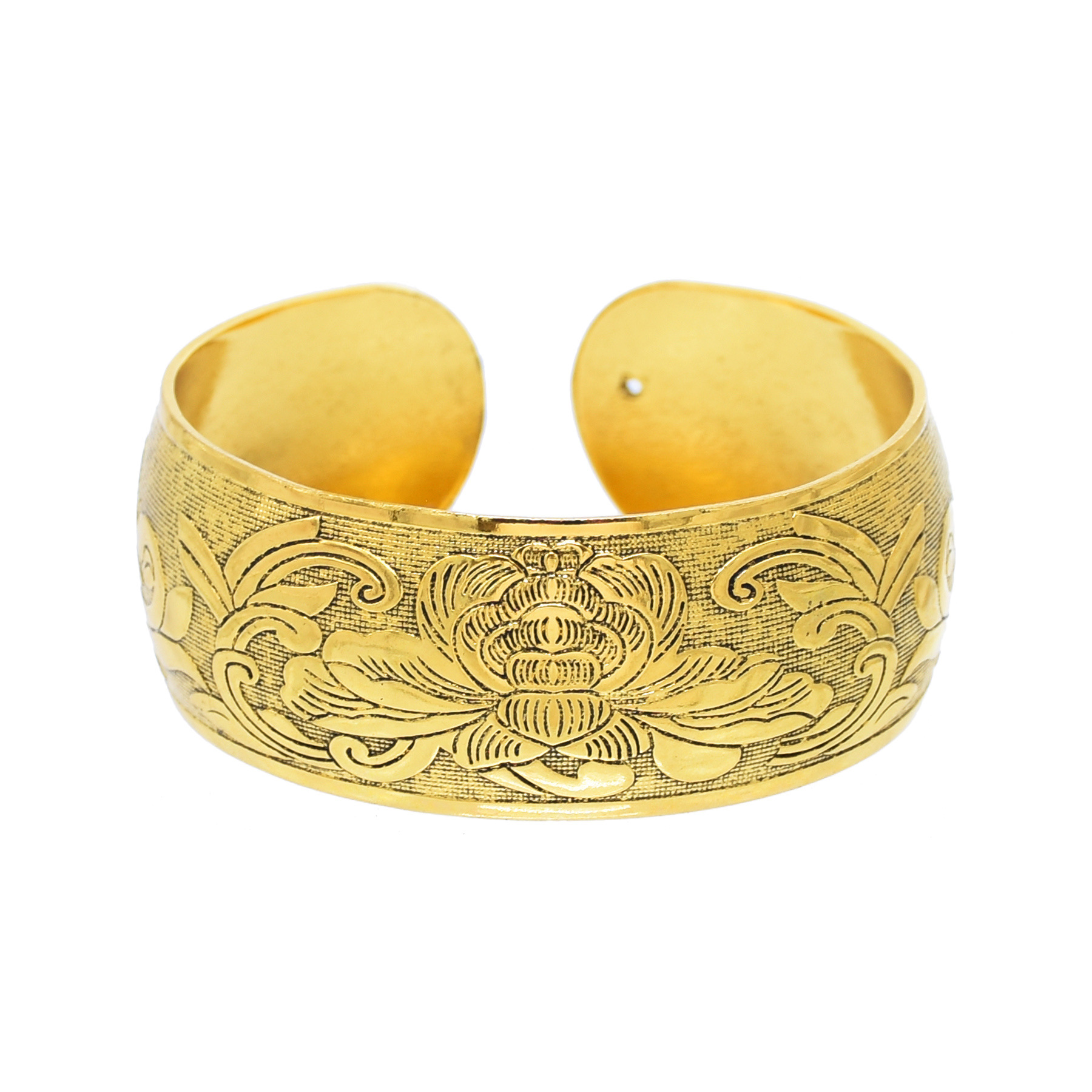 Men Accessories India - Vintage Golden Tibetan Silvery Cuff Bracelet
