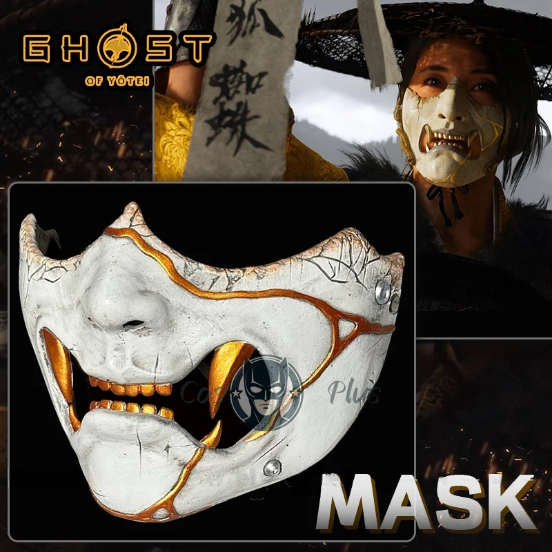 Men Accessories Kit - Game Ghost of Yotei Atsu Mask