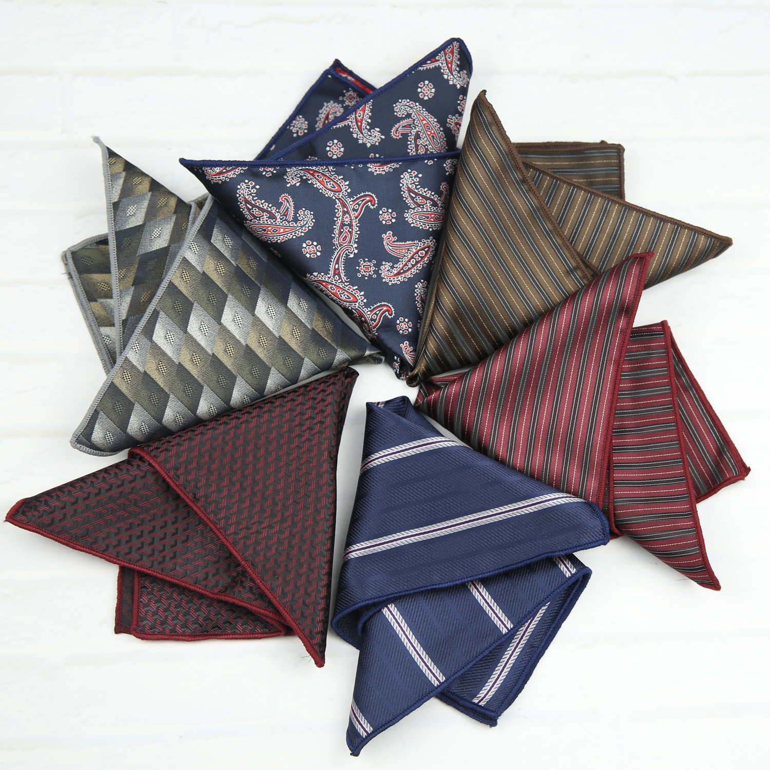 Men Accessories Store - Business Retro Versatile Small Square Scarf