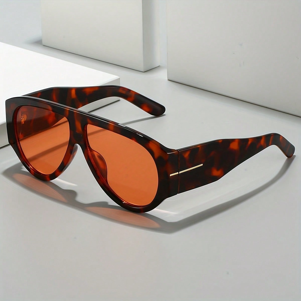 Men'S Accessories Case - Vintage Glasses - Vintage Brown Frame,