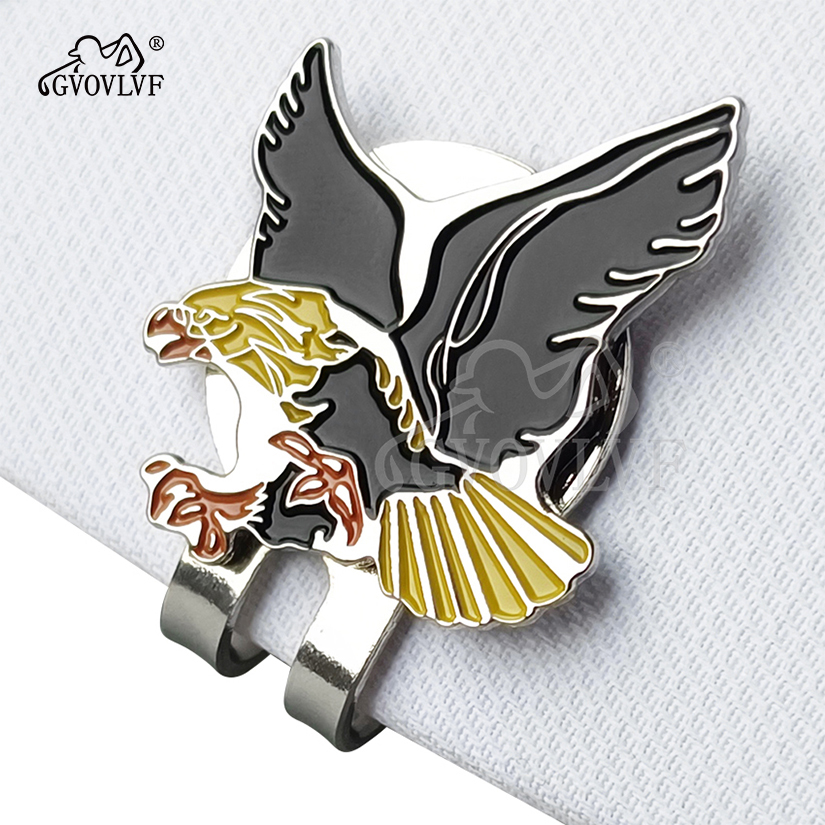 Men'S Yellow Accessories - 1pc Yellow Eagle Golf Hat Clip