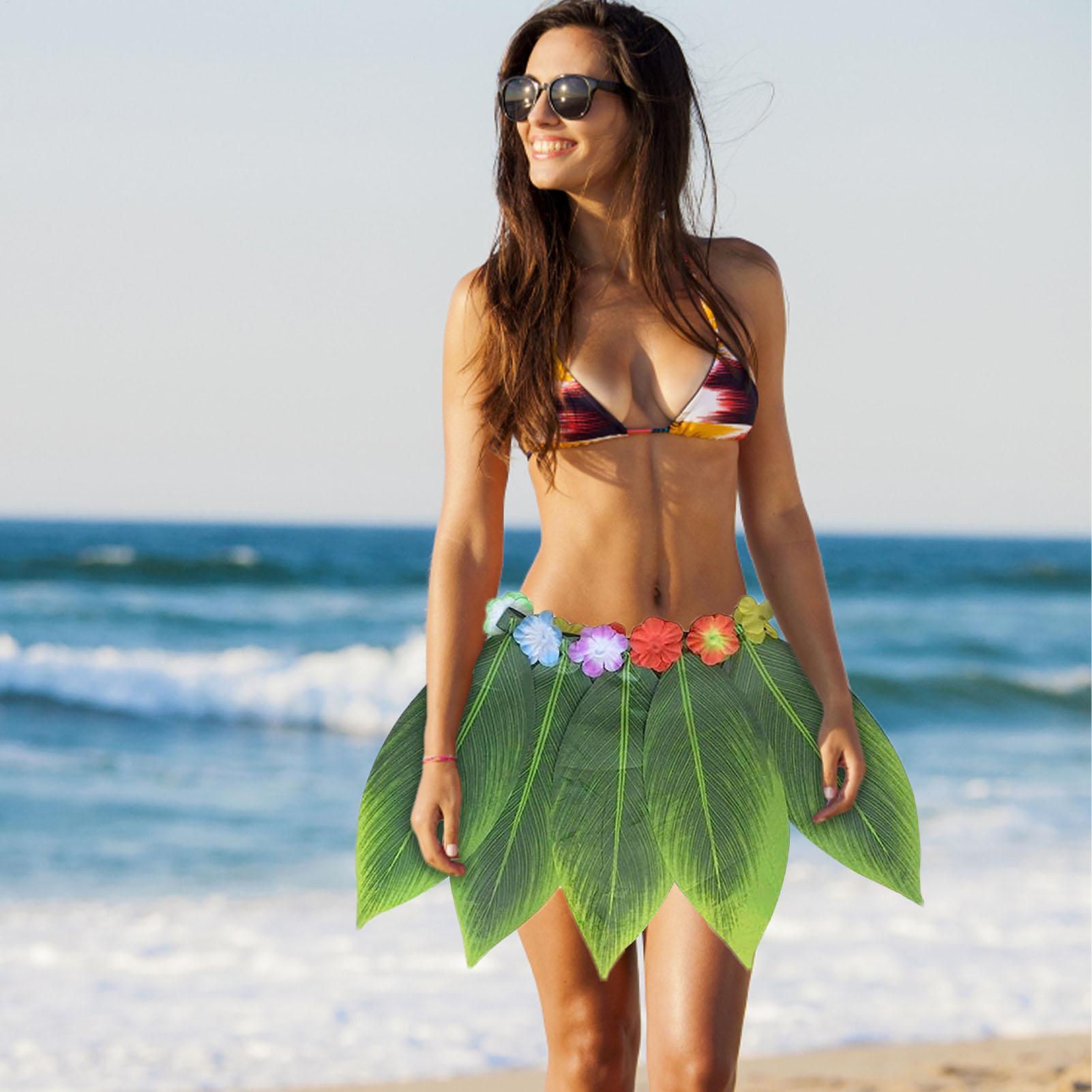 Hawaiian Green Leafes Grass Sk - Men Accessories For Beach review and price
