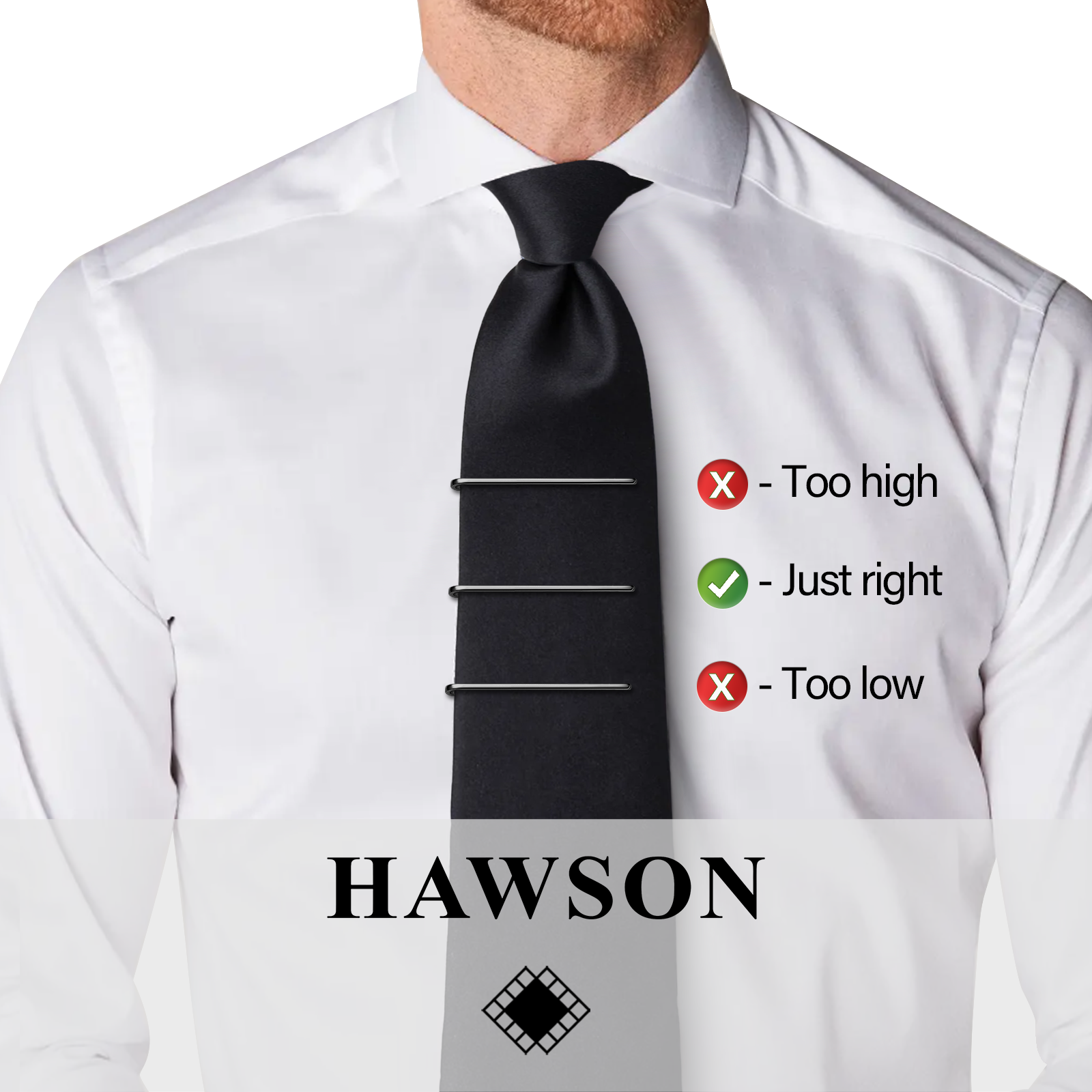 HAWSON Tie Clips for Men 4Pcs  - Cufflink Box Set review and price