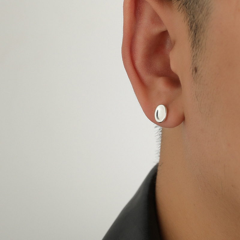 Korean Style Circle Stud Earri - Men'S Accessories Instagram review and price