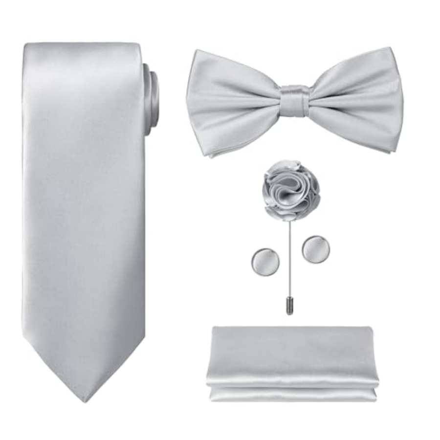 TIE G 5pcs Tie Set in WHITE OR - Cufflink Box Set review and price
