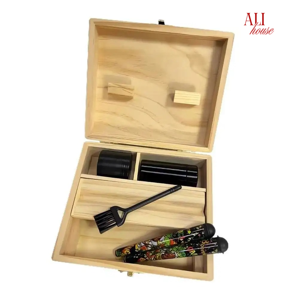 Wood Stash Box With Rolling Tr - Men'S Accessories Organizer Tray review and price
