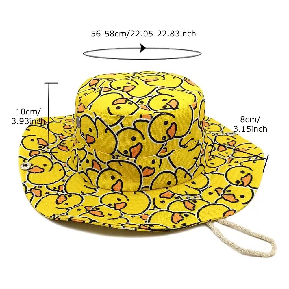 Cute Yellow Duck Cartoon Bucke - Men'S Yellow Accessories review and price