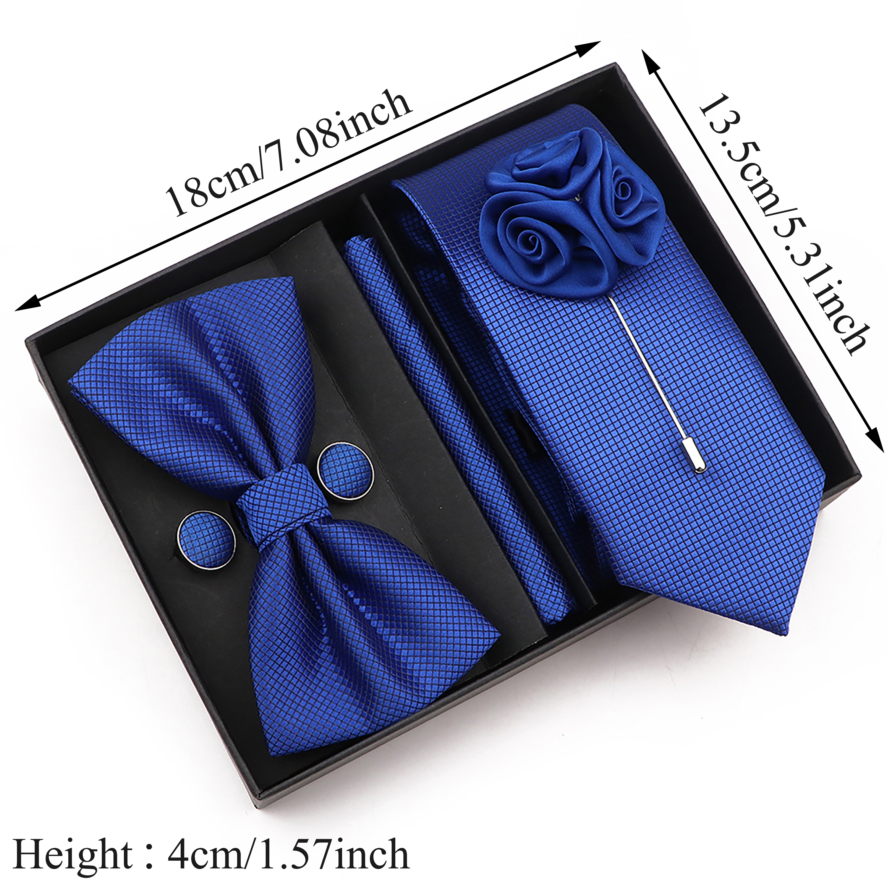 New Style Tie Set Solid Color  - Cufflink Box Set review and price