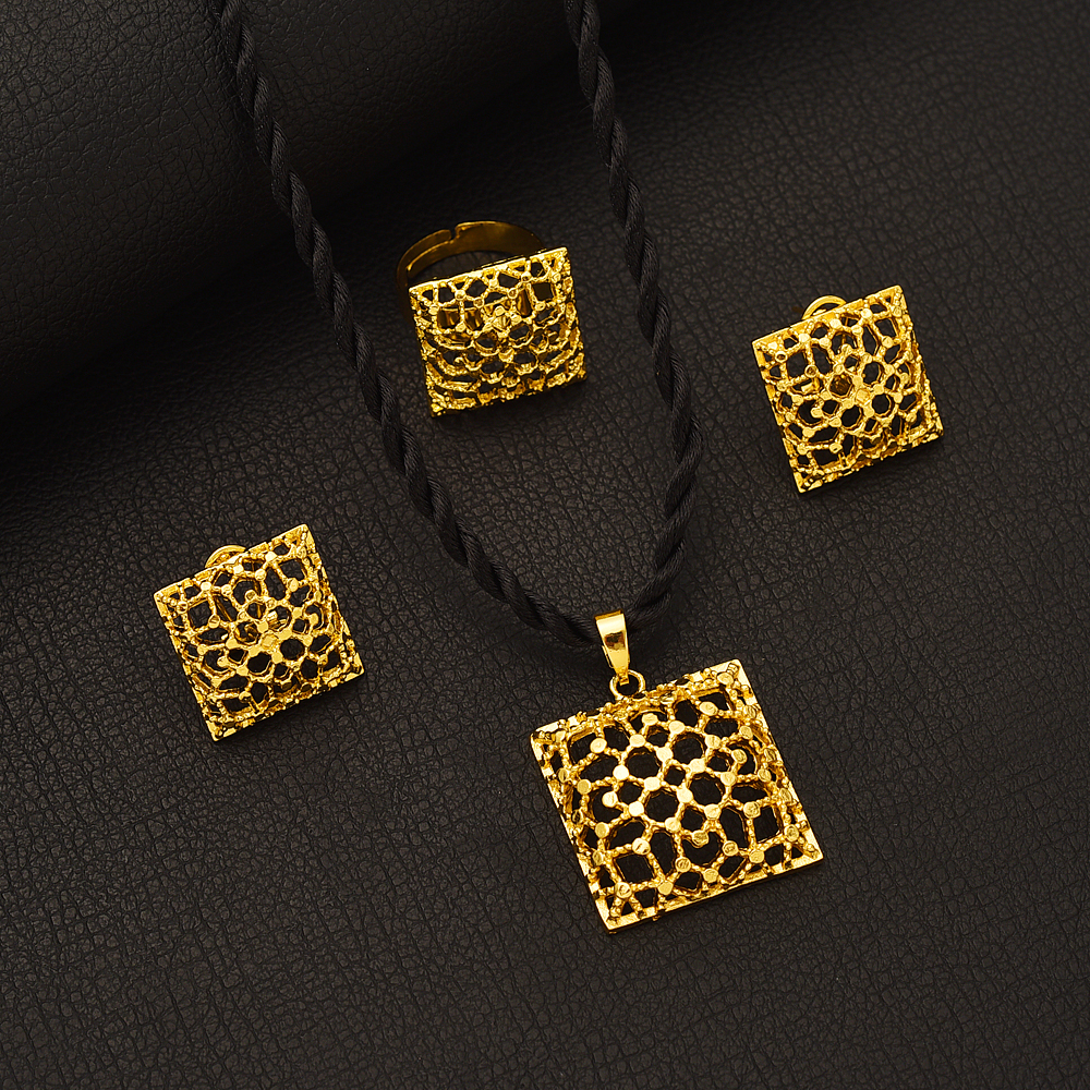 Fashion Square Gold Color Jewe - Men Accessories India review and price