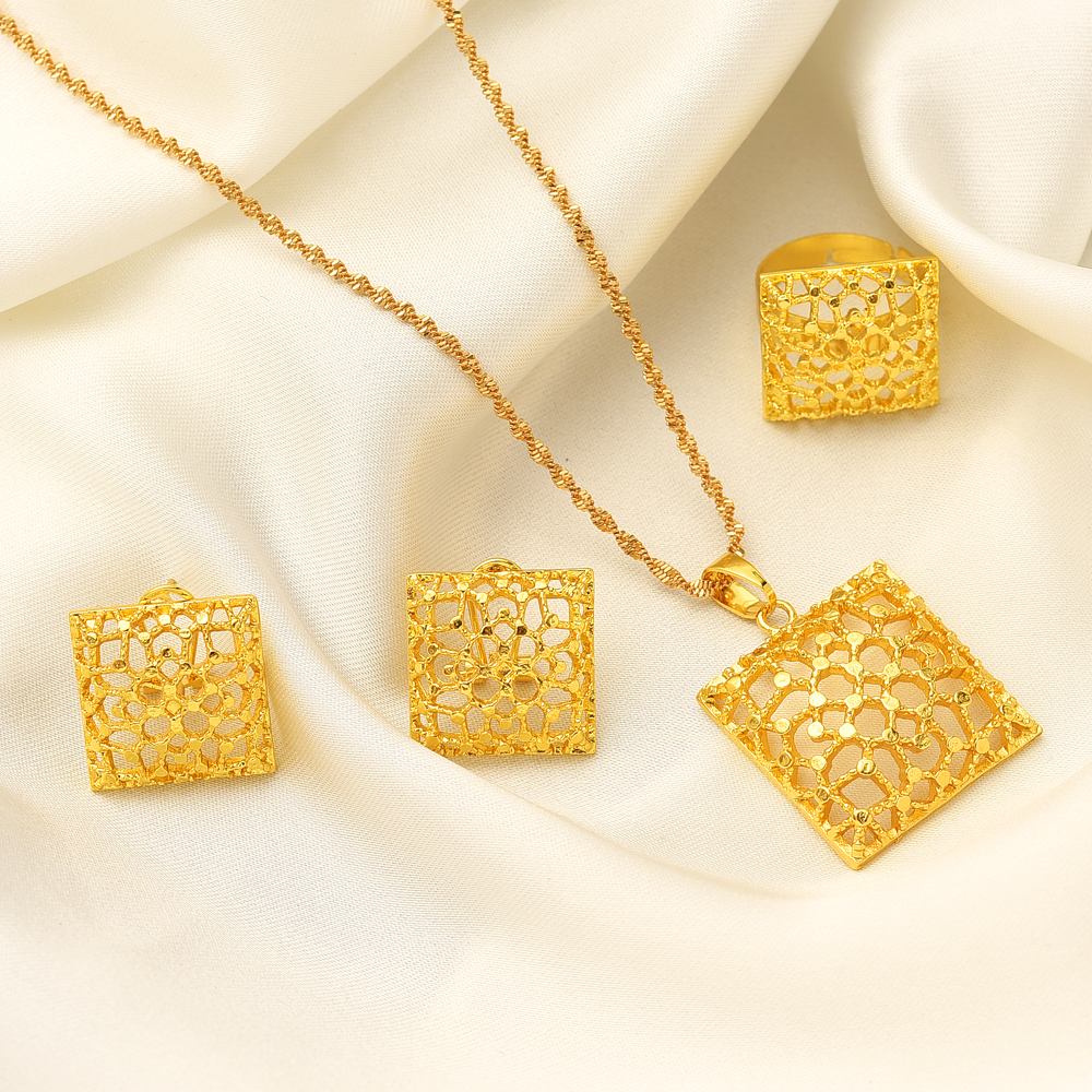 Fashion Square Gold Color Jewe - Men Accessories India review and price
