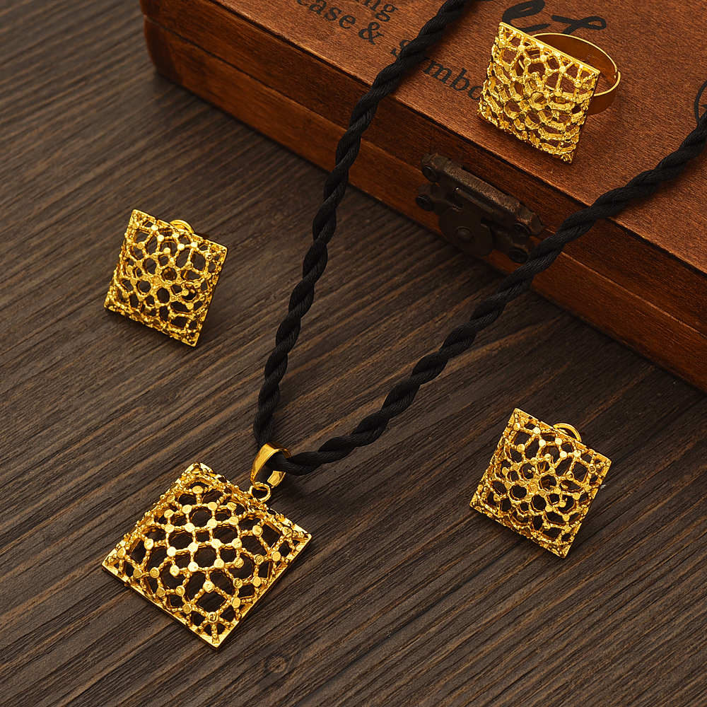 Fashion Square Gold Color Jewe - Men Accessories India review and price