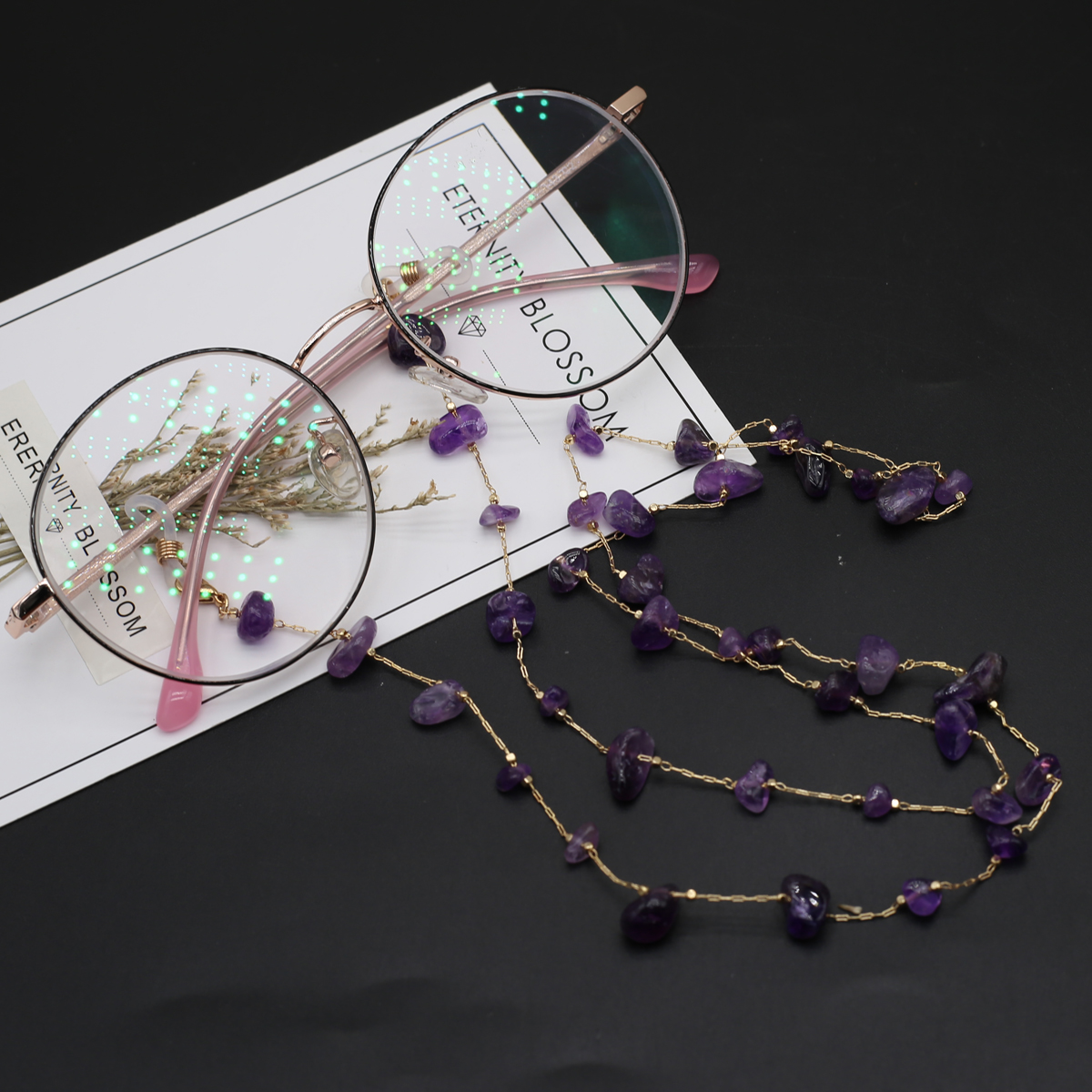 Natural Amethyst Stone Beaded  - Men Accessories All review and price