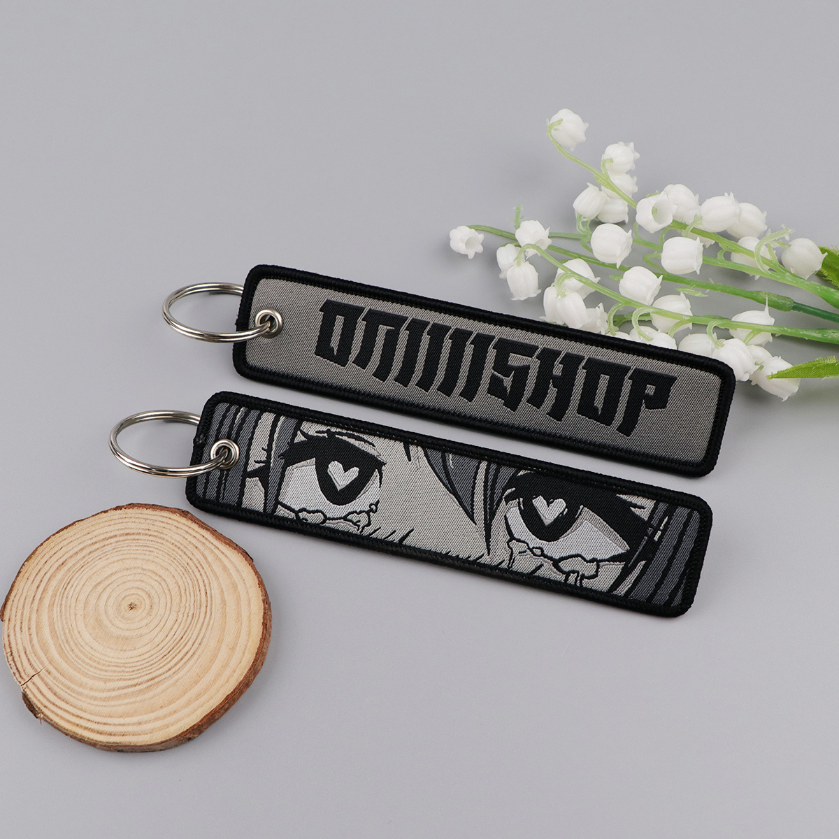 Anime Girls Embroidery Key Fob - Men Accessories Bag review and price