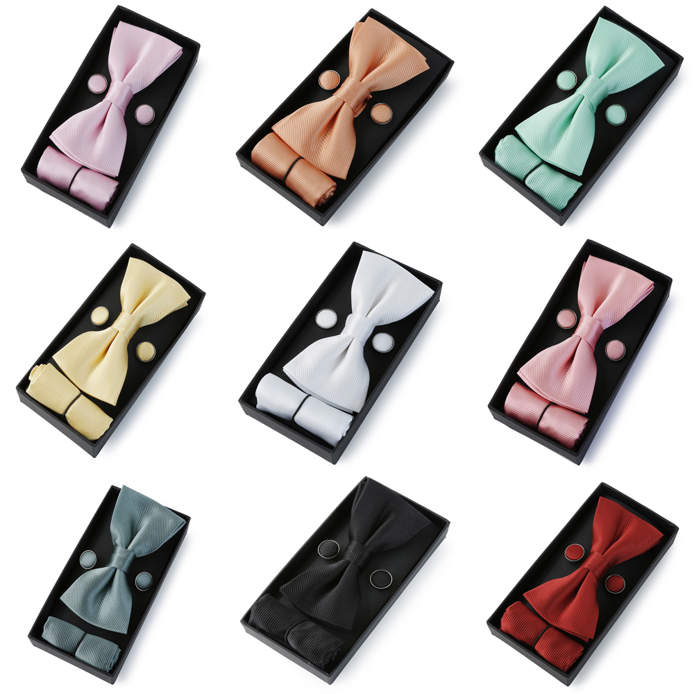 HUISHI Classic Black Bowtie Bo - Cufflink Box Set review and price