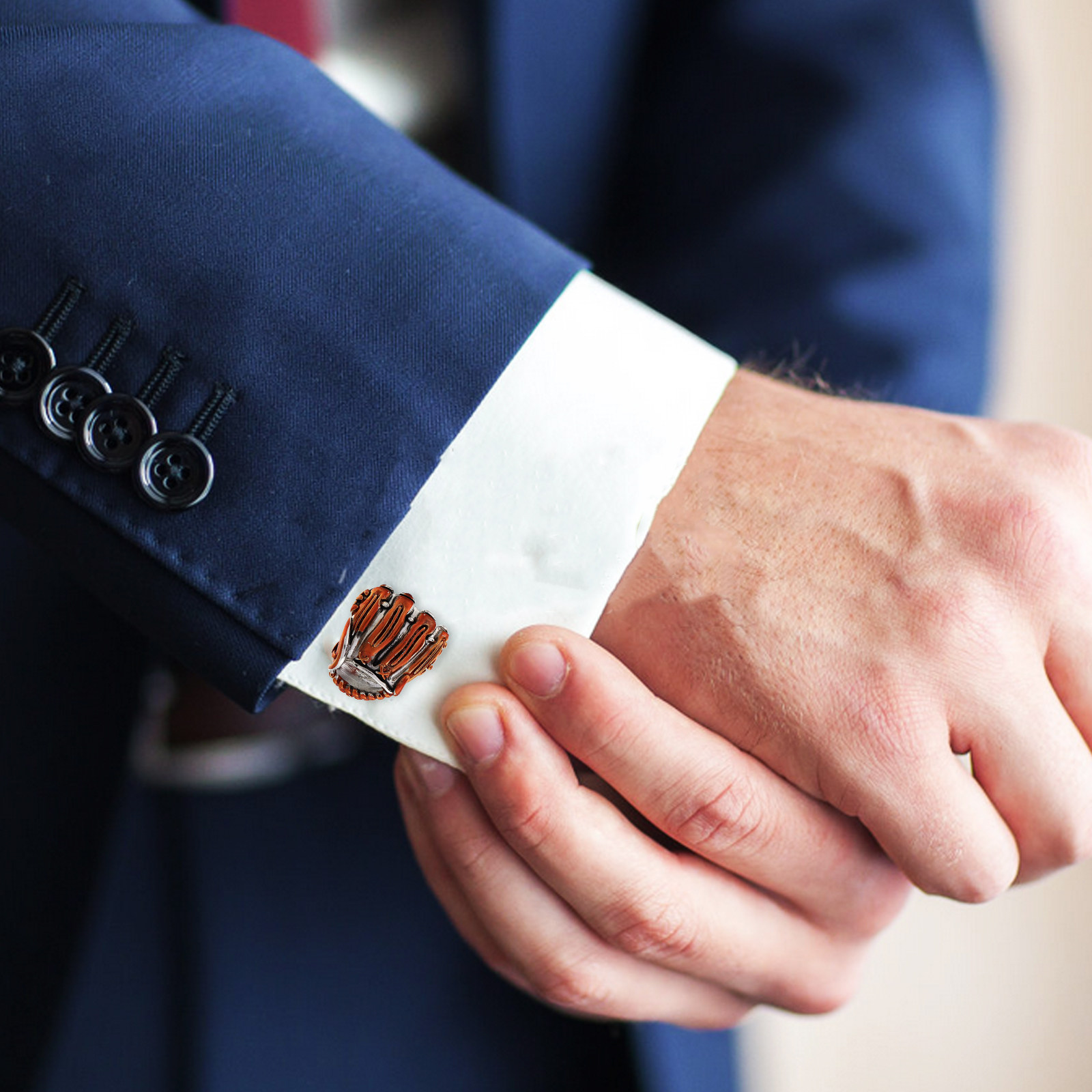 1Pair Baseball Glove Cufflinks - Men'S Accessories Coach review and price