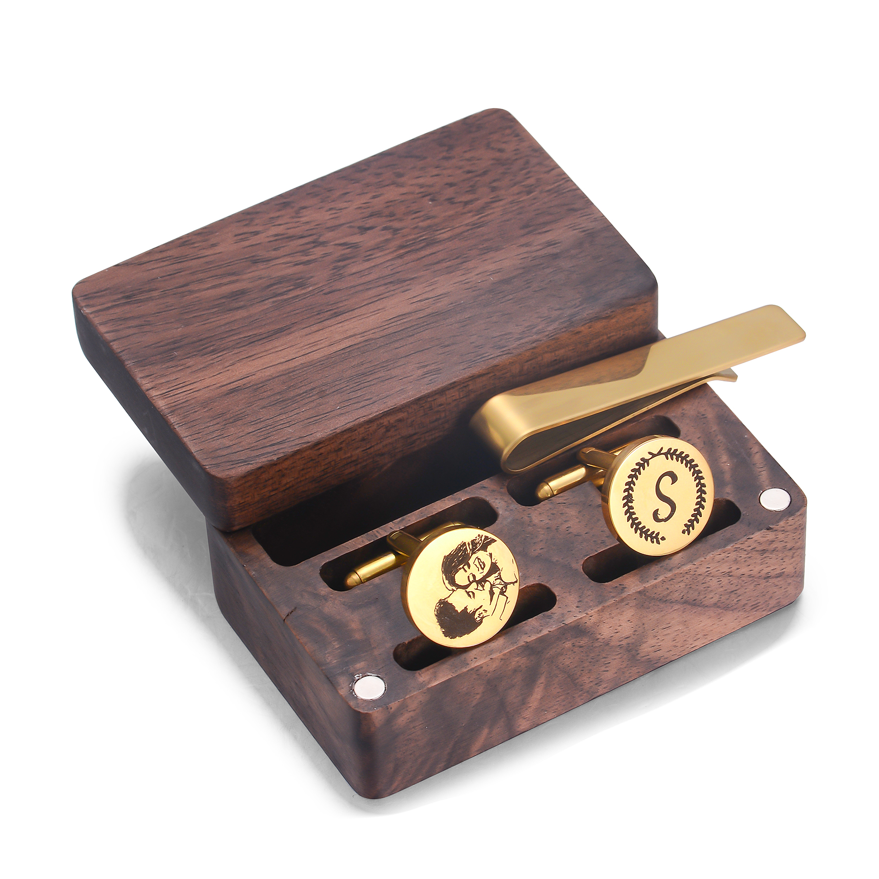 Custom Metal Cufflinks Tie Cli - Cufflink Box Set review and price