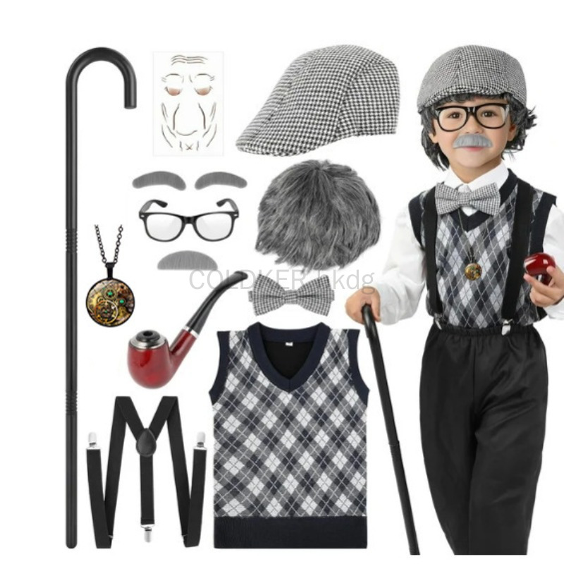 Halloween Festival Old Man Cos - Men Accessories Kit review and price
