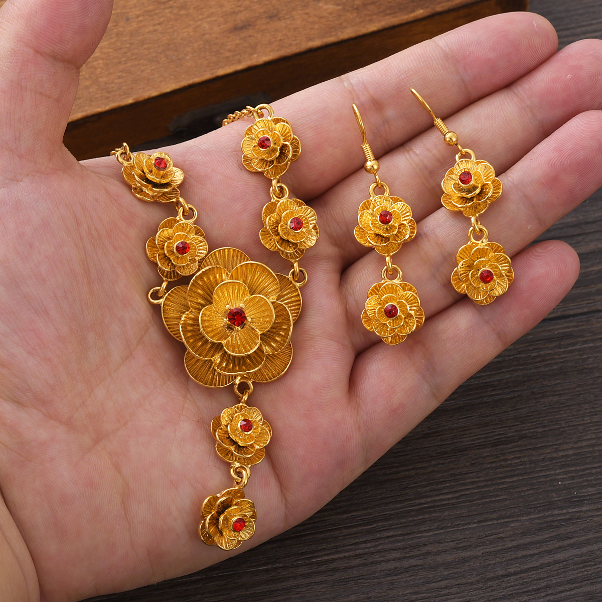 Fashion Golden Color Rose Jewe - Men Accessories India review and price