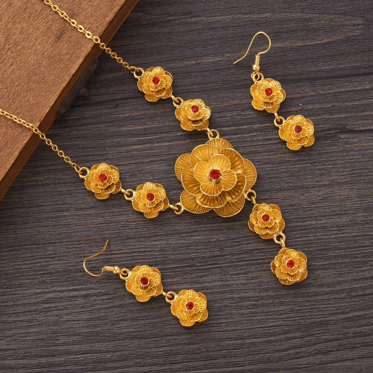 Fashion Golden Color Rose Jewe - Men Accessories India review and price