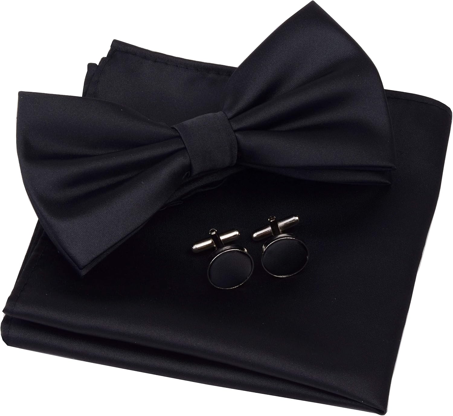 Solid Color Pre-tied Bow Tie S - Cufflink Box Set review and price
