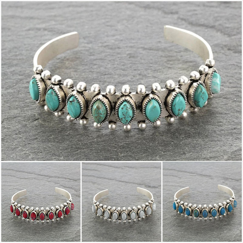 Vintage Tibet Turquoise Bracel - Men Accessories India review and price