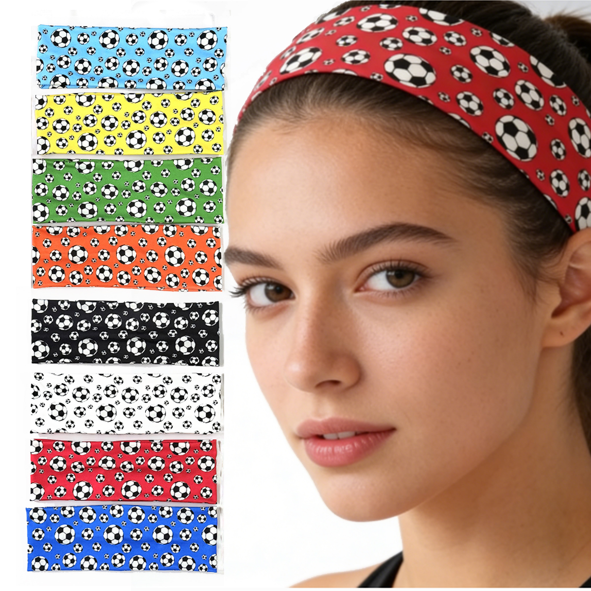 Soccer Print Sports Headband,  - Men'S Yoga Accessories review and price
