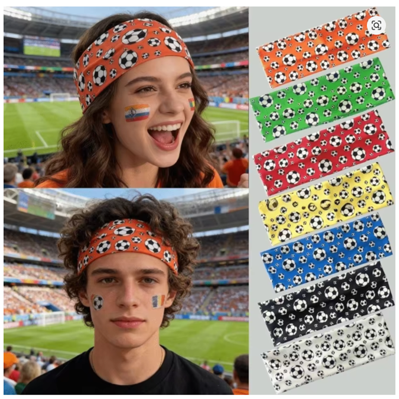 Soccer Print Sports Headband,  - Men'S Yoga Accessories review and price