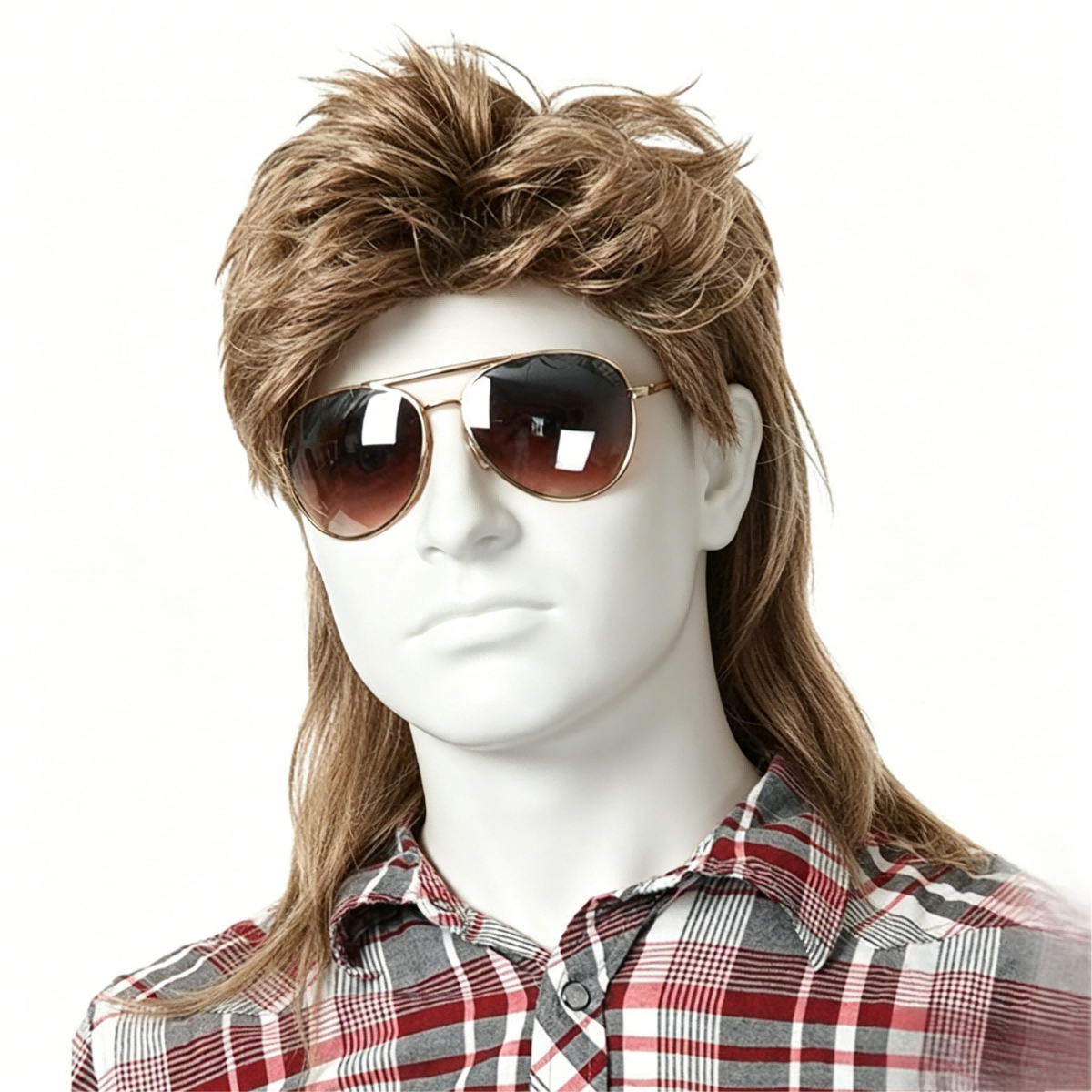 Retro Style Men Mullet Wig Cla - Men Accessories All review and price