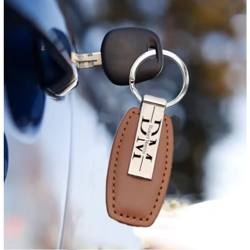Personalized Leather Keychain  - Men Accessories All review and price
