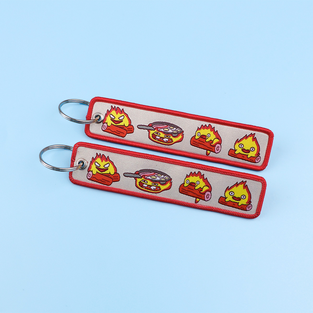 Anime Fire Embroidery Key Fobs - Men Accessories Bag review and price
