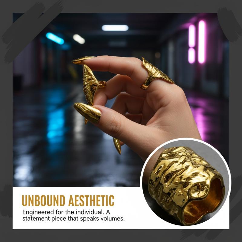 Punk Metallic Claw Nail Rings  - Men Accessories Tips review and price