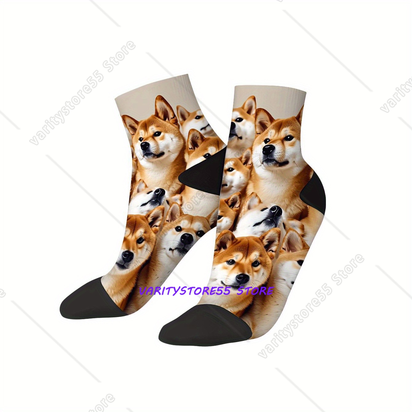 Cute Shiba Inu Print Ankle Soc - Men Accessories All review and price