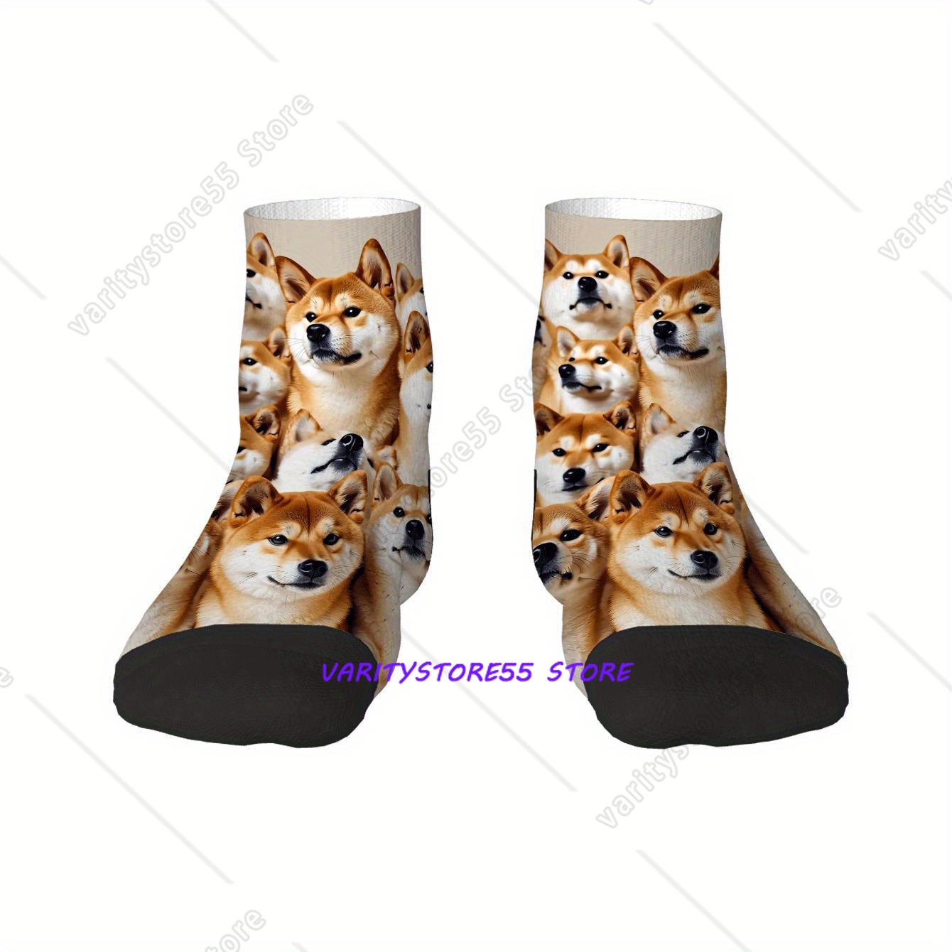 Cute Shiba Inu Print Ankle Soc - Men Accessories All review and price