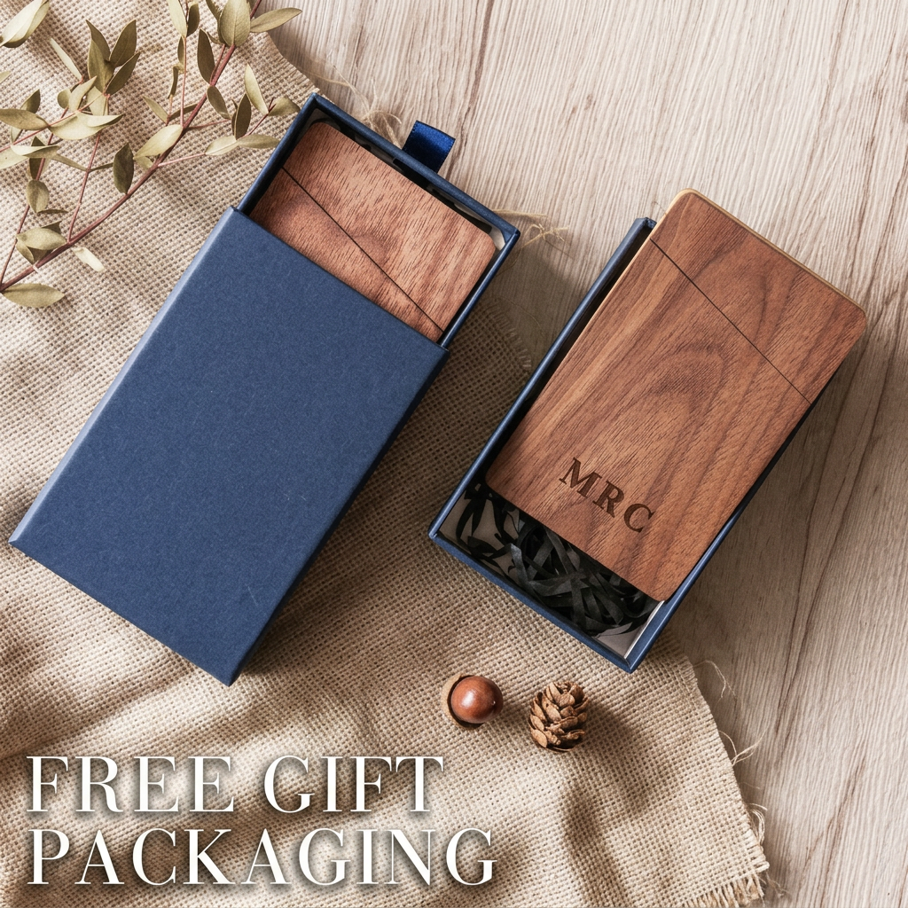 Business Card Holder Wooden Of - Men'S Accessories Case review and price