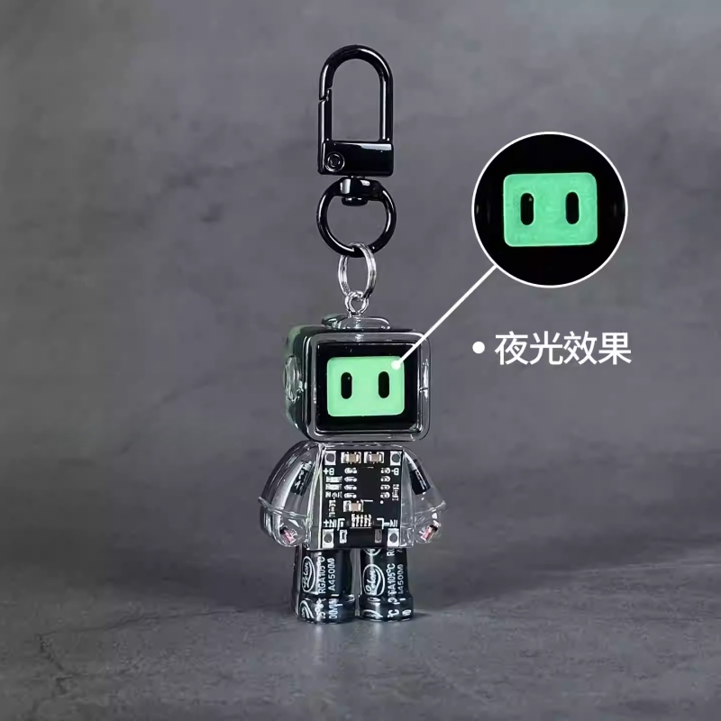 New Luminous Robot Keychain, B - Men Accessories Bag review and price
