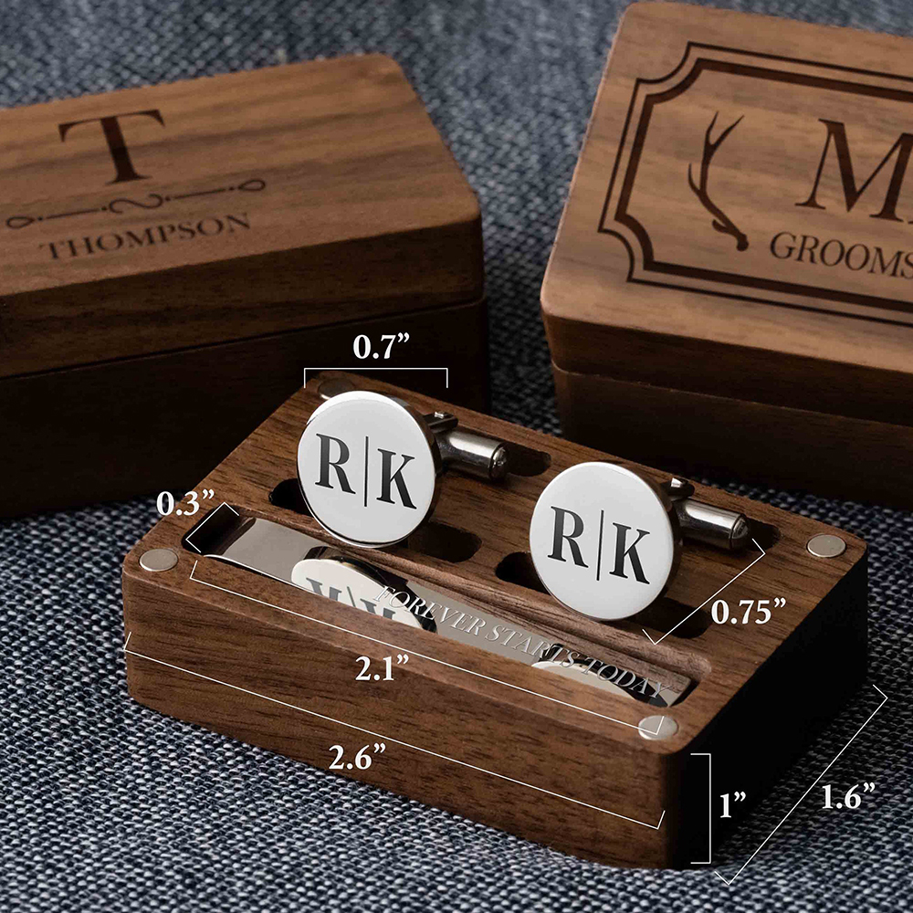 Custom Metal Cufflinks Tie Cli - Cufflink Box Set review and price