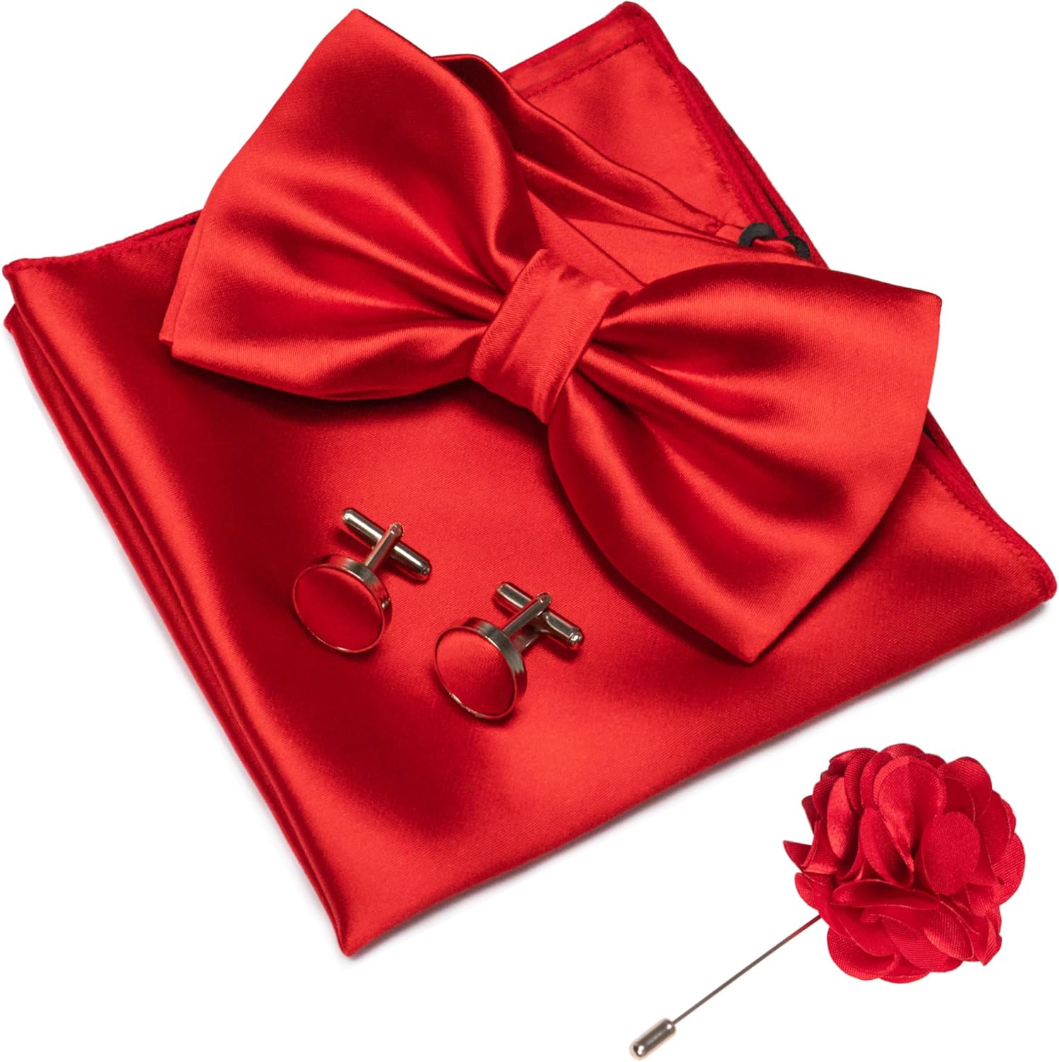 Solid Color Pre-tied Bow Tie a - Cufflink Box Set review and price